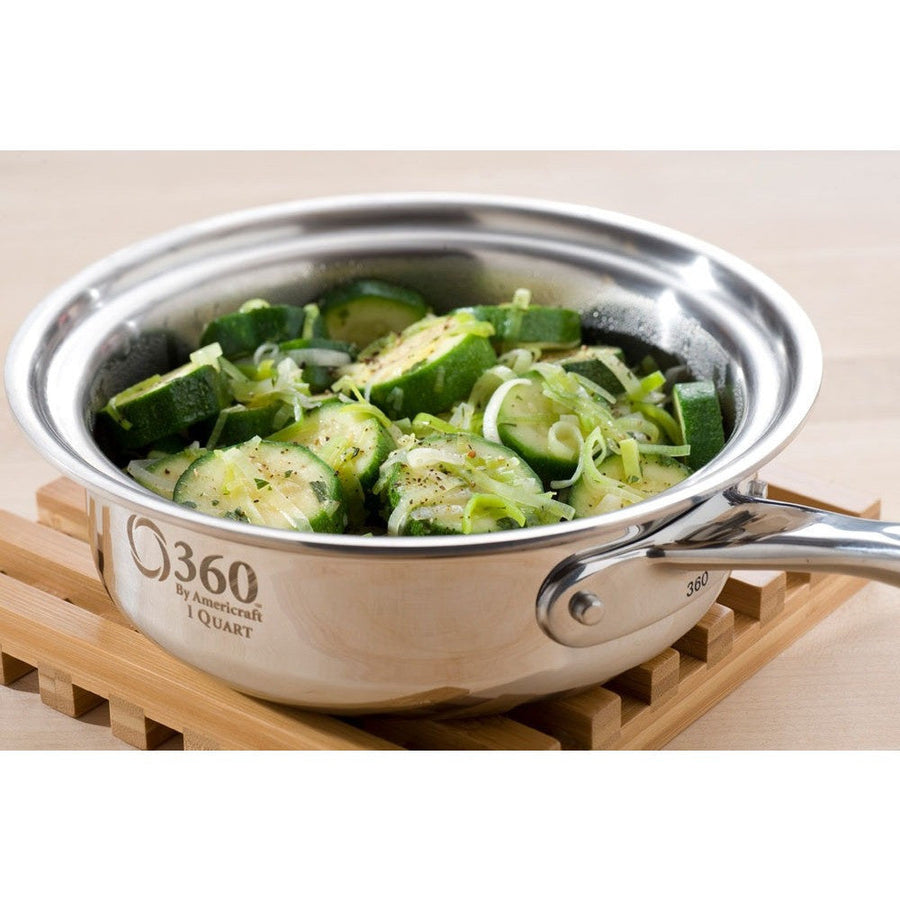 1 Quart Saucepan with Cover - 360 Cookware