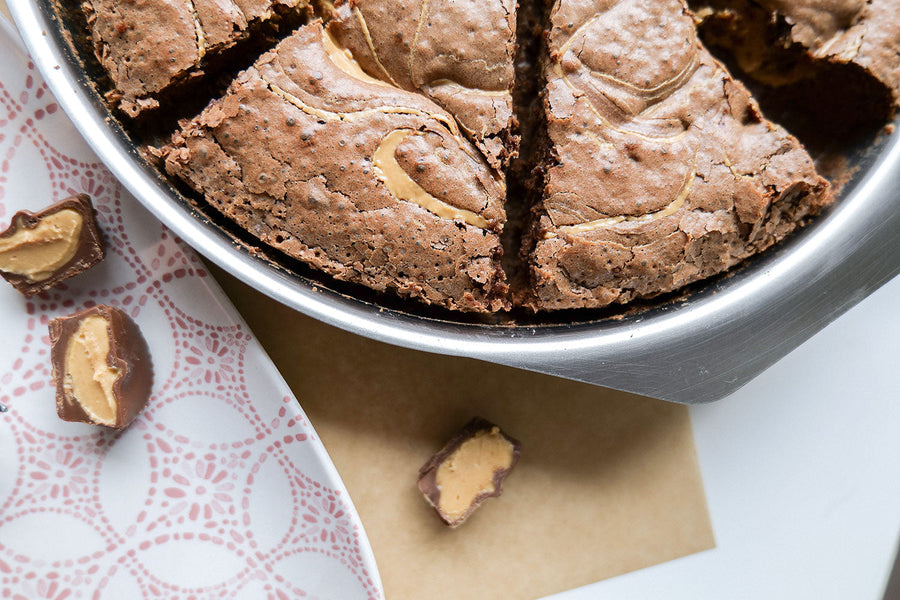 9" Round Baking Pan Brownies