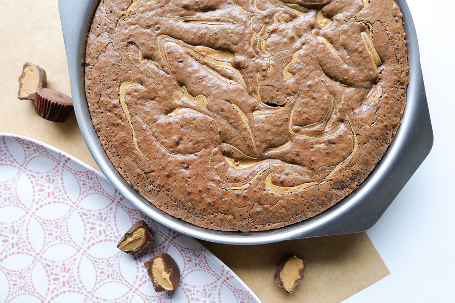 9" Round Baking Pan Brownies